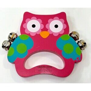 Stephen Joseph Jingle Hand Bells Rattle Wood Toddler